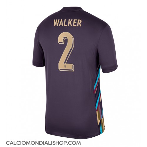 Maglie da calcio Inghilterra Kyle Walker #2 Seconda Maglia Europei 2024 Manica Corta